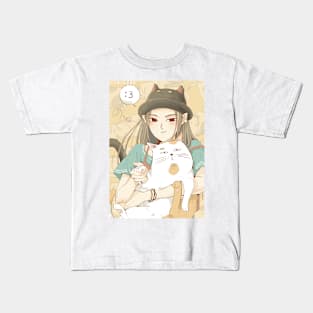 #005 - Cat Girl Kids T-Shirt